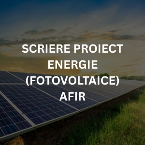 Scriere proiect Energie (fotovoltaice)Afir